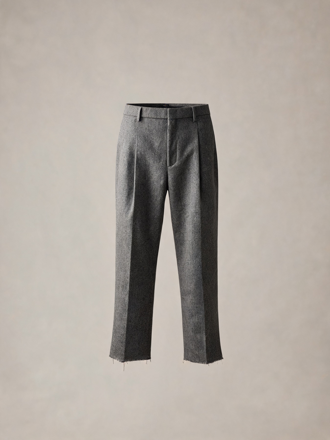 Pleated Wool Trouser